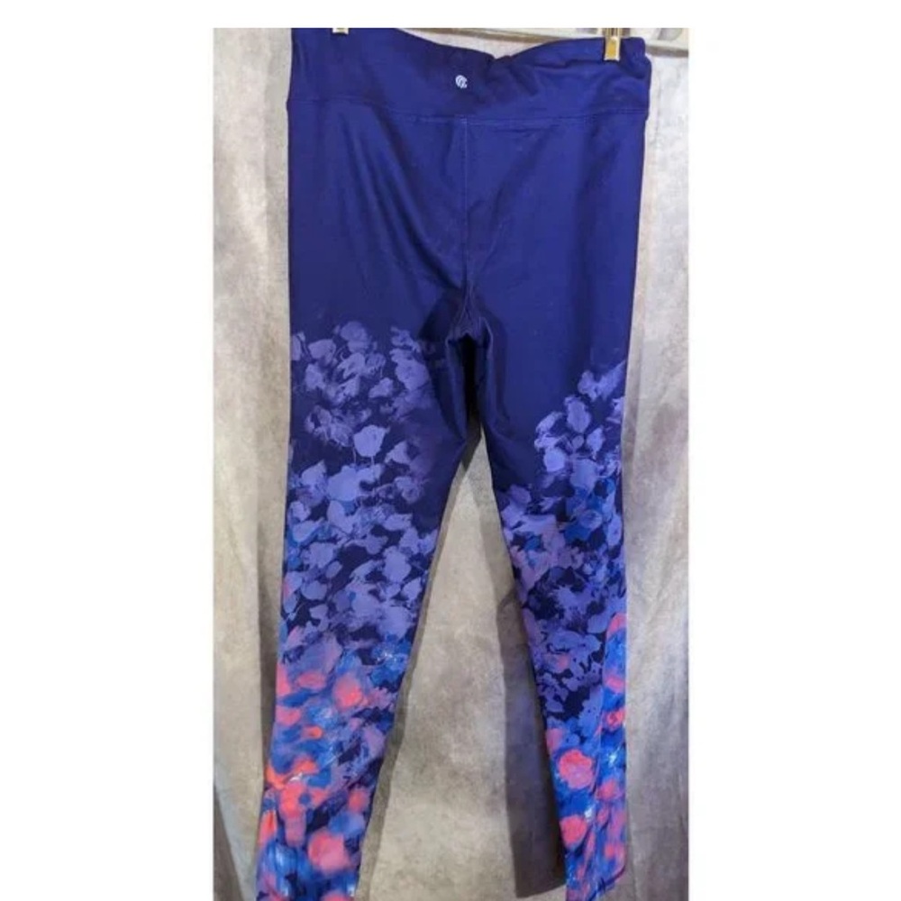 Champion Vibrant Blue and Pink Patterned Leggings